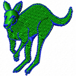 Kangaroo Embroidery Design 3 Kangaroo Embroidery Design 3